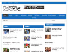 Tablet Screenshot of durantdemocrat.com